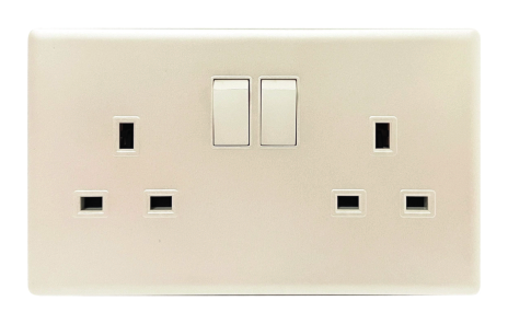 ADMORE Elegant Series Switched Sockets – Pearl White