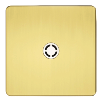 ADMORE Metal Series Data, TV, Telephone & Shaver Sockets – Gold