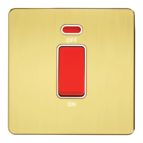 ADMORE Metal Series DP Switches, Cooker Units & Connection Units – Gold