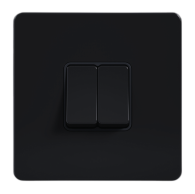 ADMORE Metal Series S Light Switches – Black Nickel