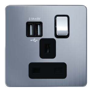 ADMORE Metal Series Switched Sockets – Chrome