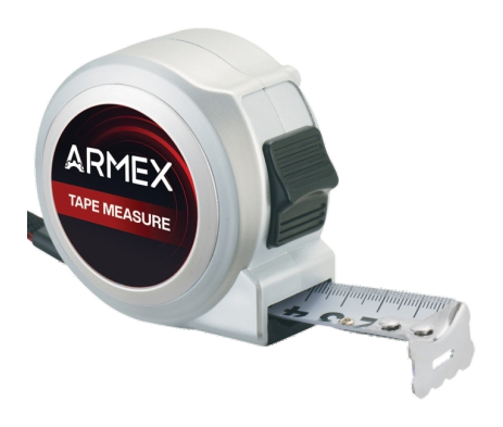 ARMEX Tape Measure Chrome Finish