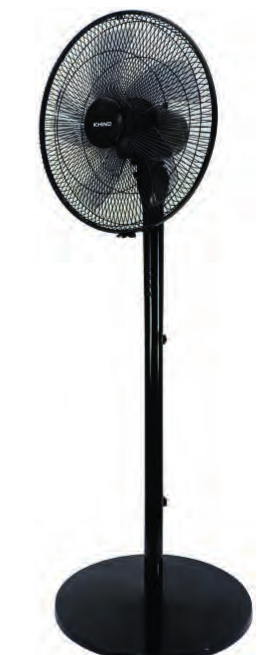 KHIND 16" Stand Fan – Black & White