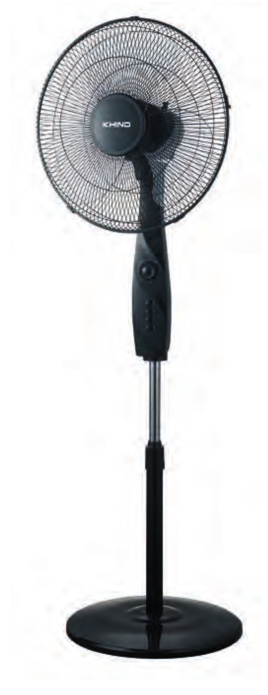 KHIND 16" Stand Fan – Black