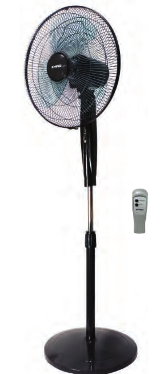 KHIND 16" Stand Fan with Remote – Dark Grey & Winter Grey