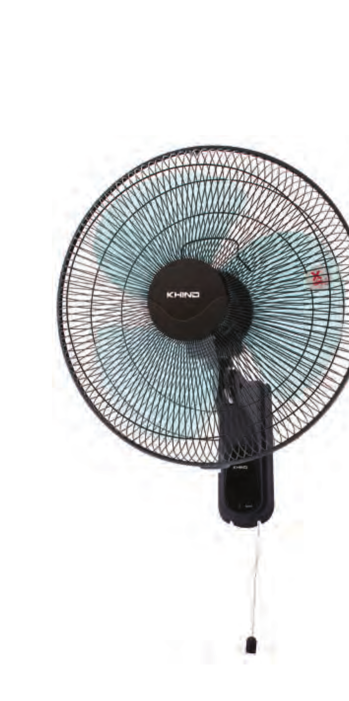 KHIND 16" Wall Fan – Dark Grey