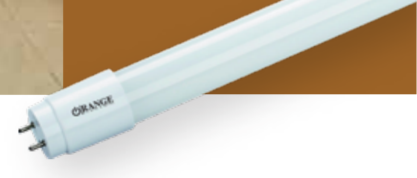 Orange LED T8 Glass Tube 18W – Sensor Type