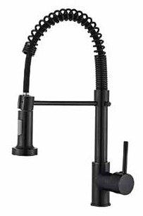 Rayie Kitchen Sink Mixer Pull Down Spout- Black