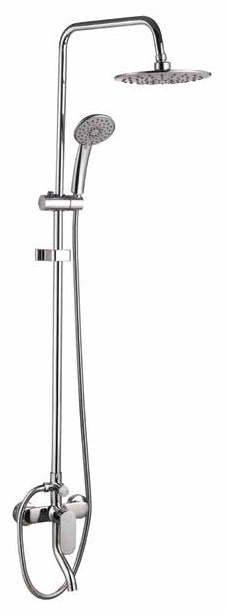 Rayie Shower Rail Set Round Rainfall with Mixer (RSRS/RFR)