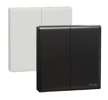 Schneider Electric Vivace E 16AX 250V 2 Gang 1 Way Switch