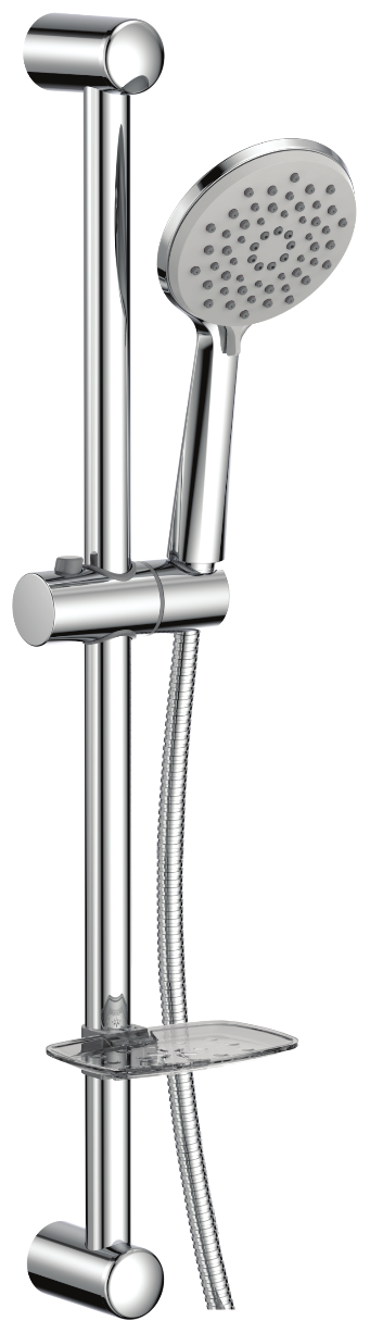 Star USA Classic Hand Shower Set 3 Function Round with Sliding Bar, Hose and Soap Tray (SCHS3RH)