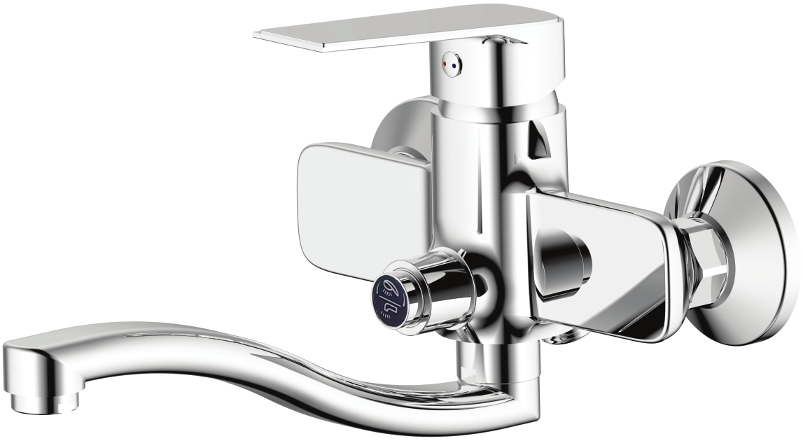 Star USA Classic Wall Mounted Kitchen Mixer – Square (SCWKMS)