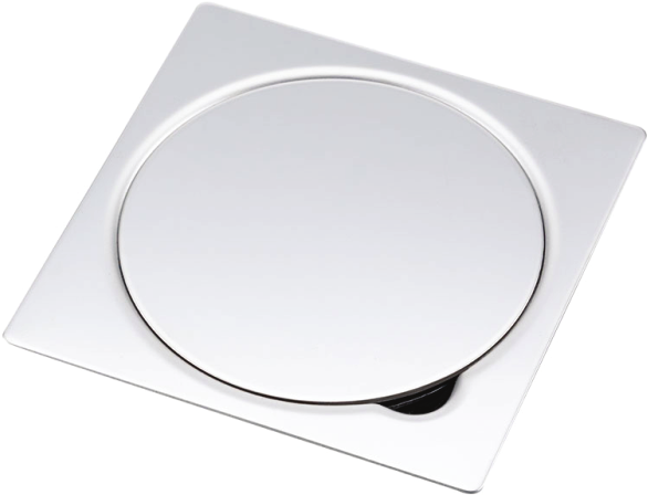 Star USA SS Floor Drain Cover 10 × 10 cm, 3-Piece, 2" Pipe, with Screw (SSFD103P2)