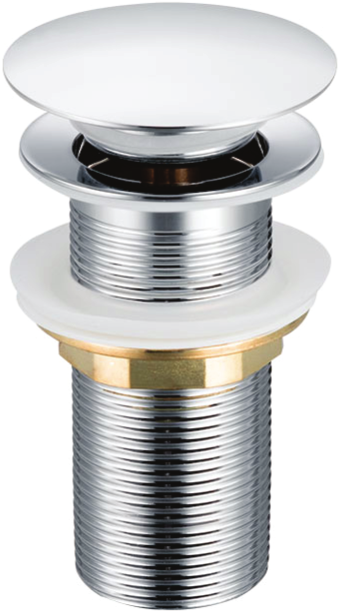 Star USA SS Pop-Up Basin Waste 10 cm, Chrome Body, Brass Nut (SBP10)