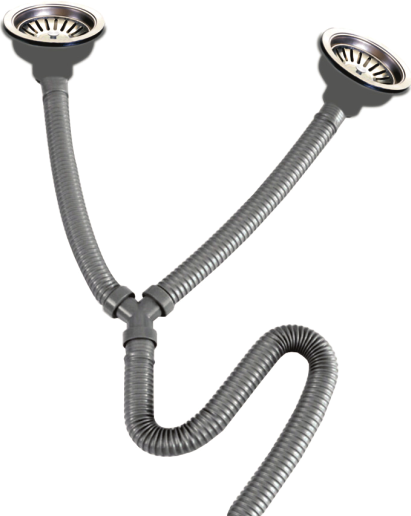 Star USA Y Drain Double with 110 mm Waste Cup (1.5 × 1.5") (SYDDW110)
