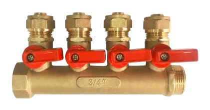 T-Mech PEX Manifold with Ball Valves